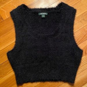 Cute fuzzy Crop Top!
